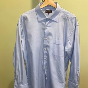 Mens Blue Button Down Shirt